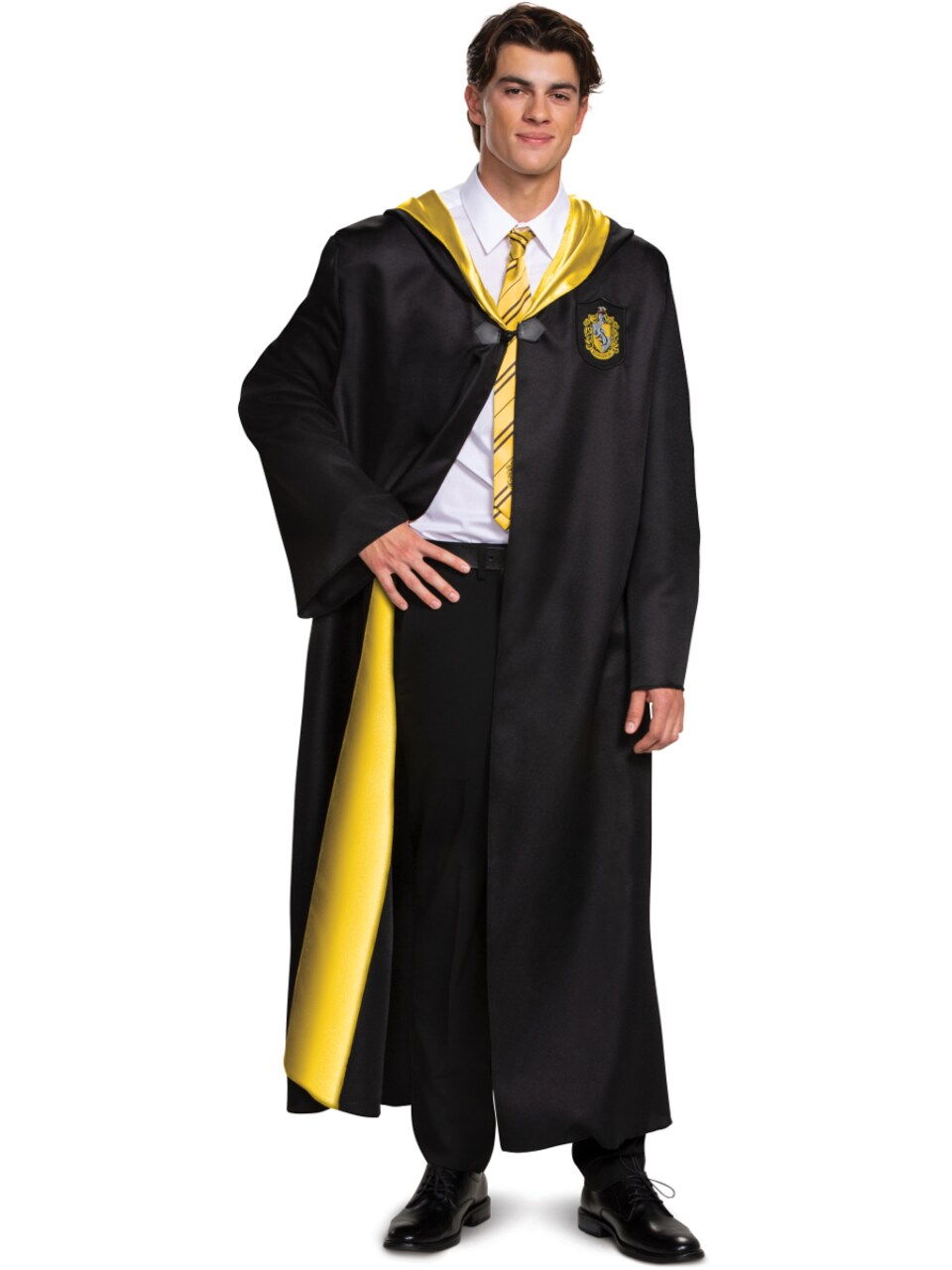 Adult's Harry Potter Hufflepuff Student Robe Deluxe Men's Costume